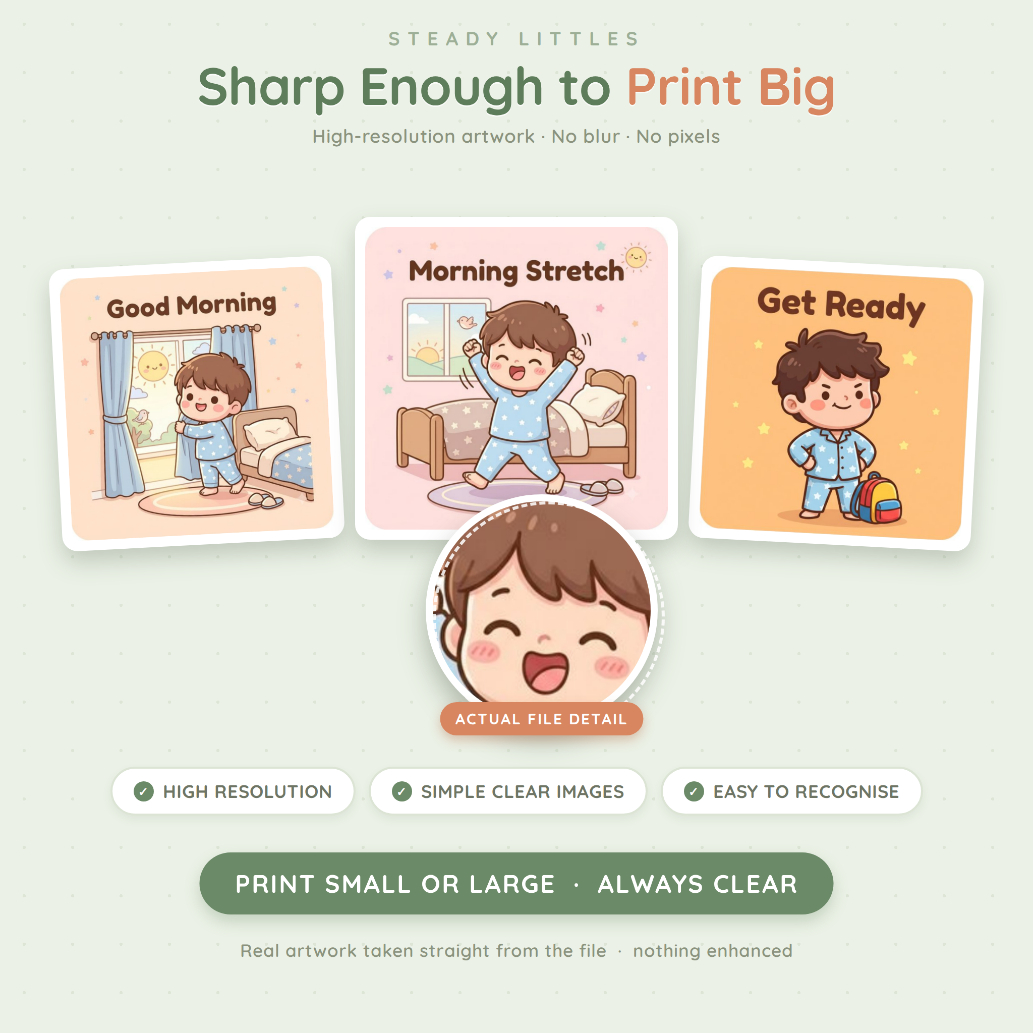 Visual Schedule & Routine Cards — 100+ Printable Icon Cards for Autism (Ages 2–8)
