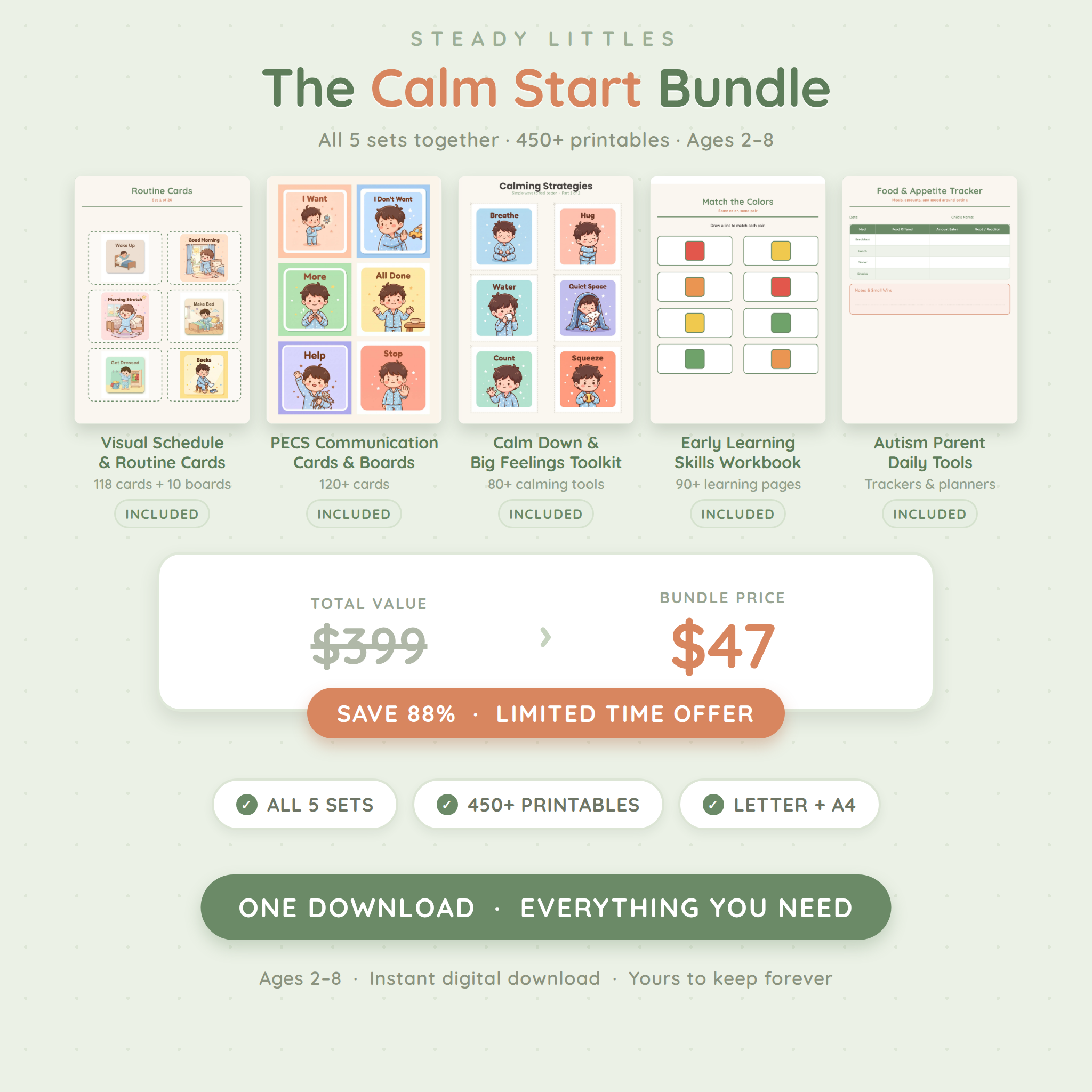 PECS Communication Cards & Boards — 120+ Printable Cards for Autism (Ages 2–8)
