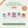 Calm Down & Big Feelings Toolkit — 80+ Printable Calming Tools for Autism (Ages 2–8)