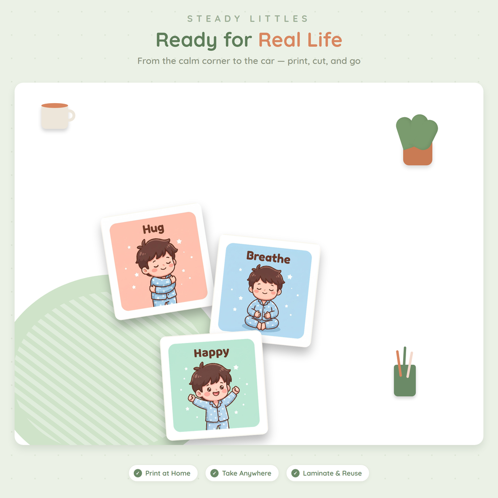 Calm Down & Big Feelings Toolkit — 80+ Printable Calming Tools for Autism (Ages 2–8)