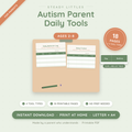 Autism Parent Daily Tools — Trackers & Planners for Autism Parents (Ages 2–8)