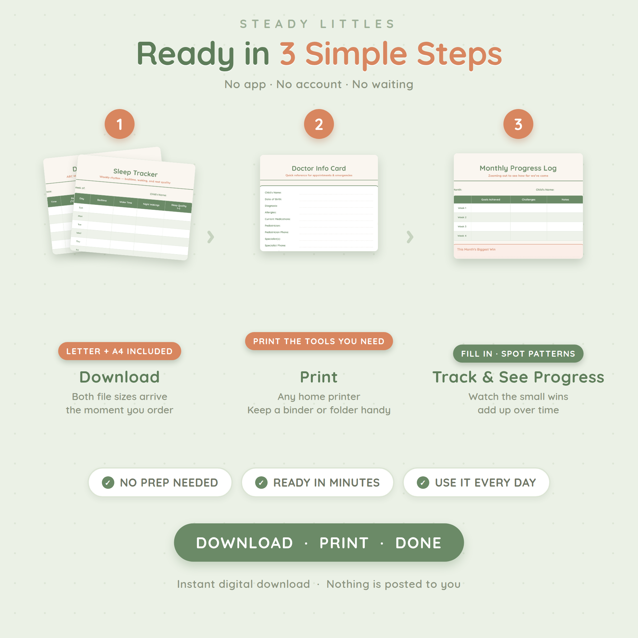 Autism Parent Daily Tools — Trackers & Planners for Autism Parents (Ages 2–8)